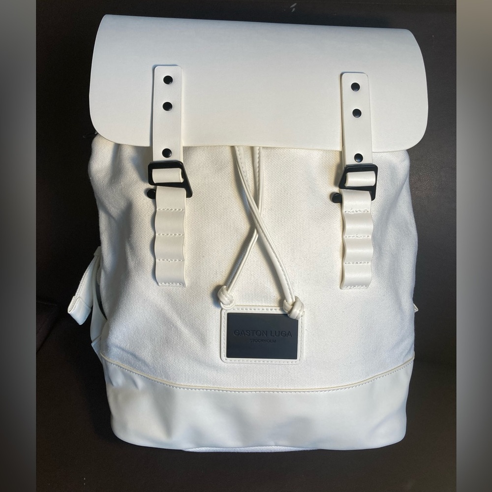 Gaston Luga White Praper Backpack